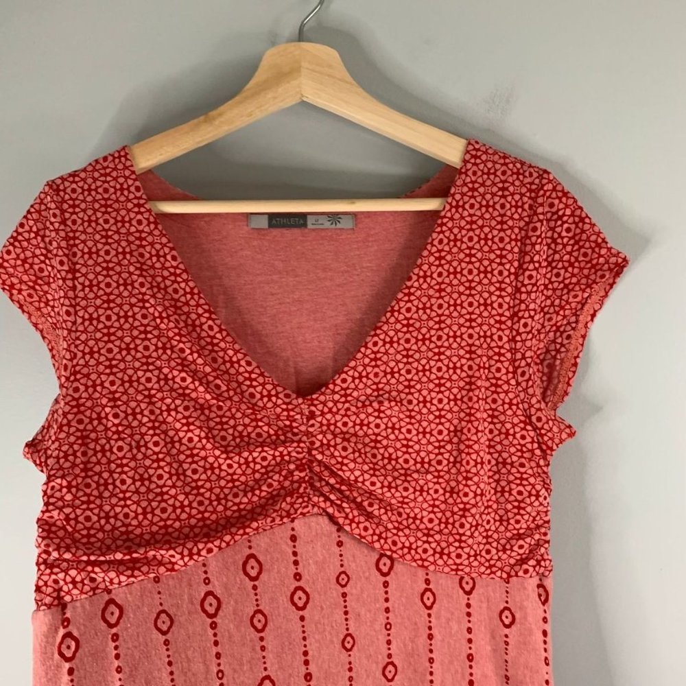 Athleta Red Patterned Mini Dress - Picture 3 of 11